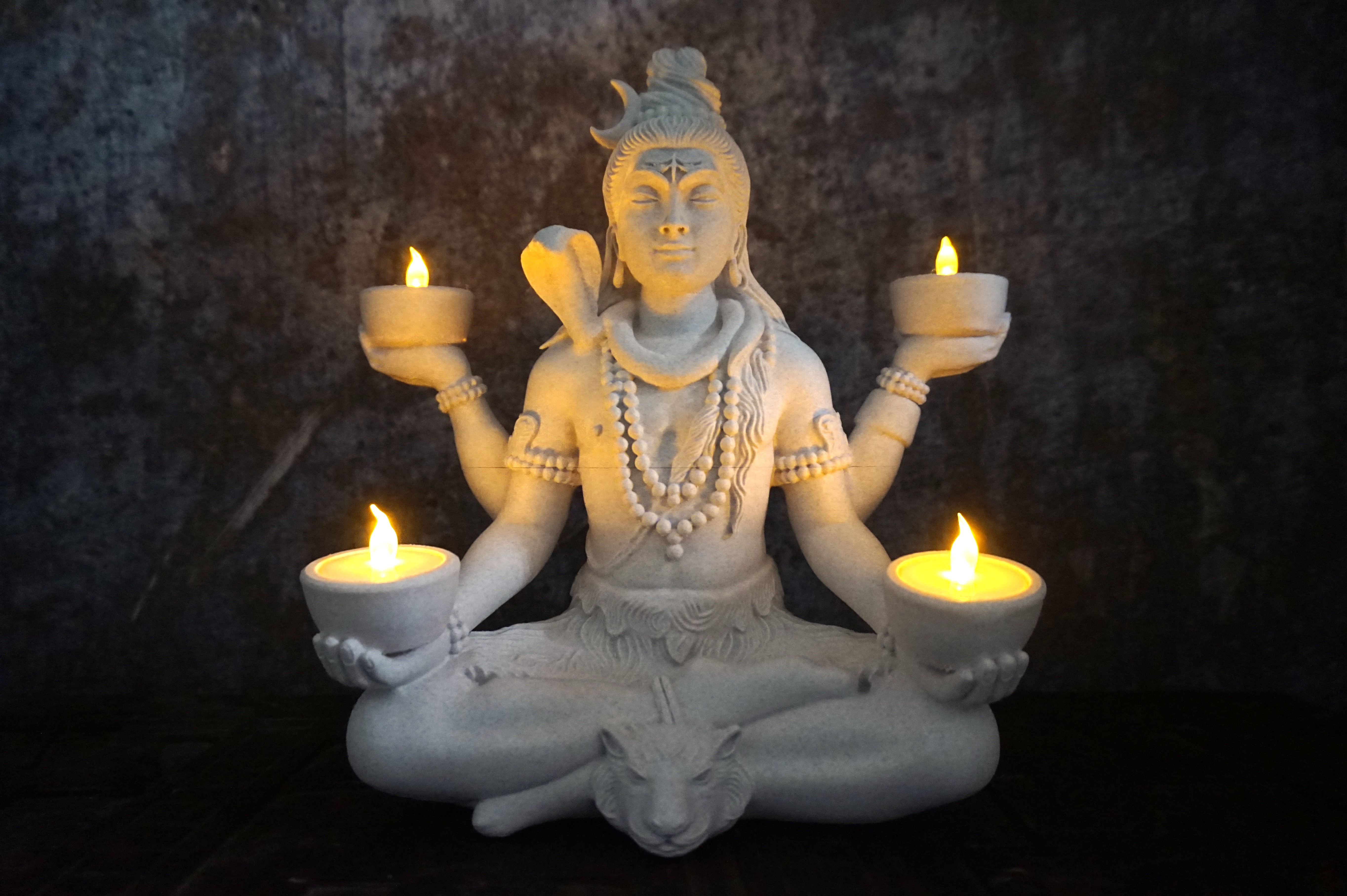 Shiv Shakti Aura Candle Holder