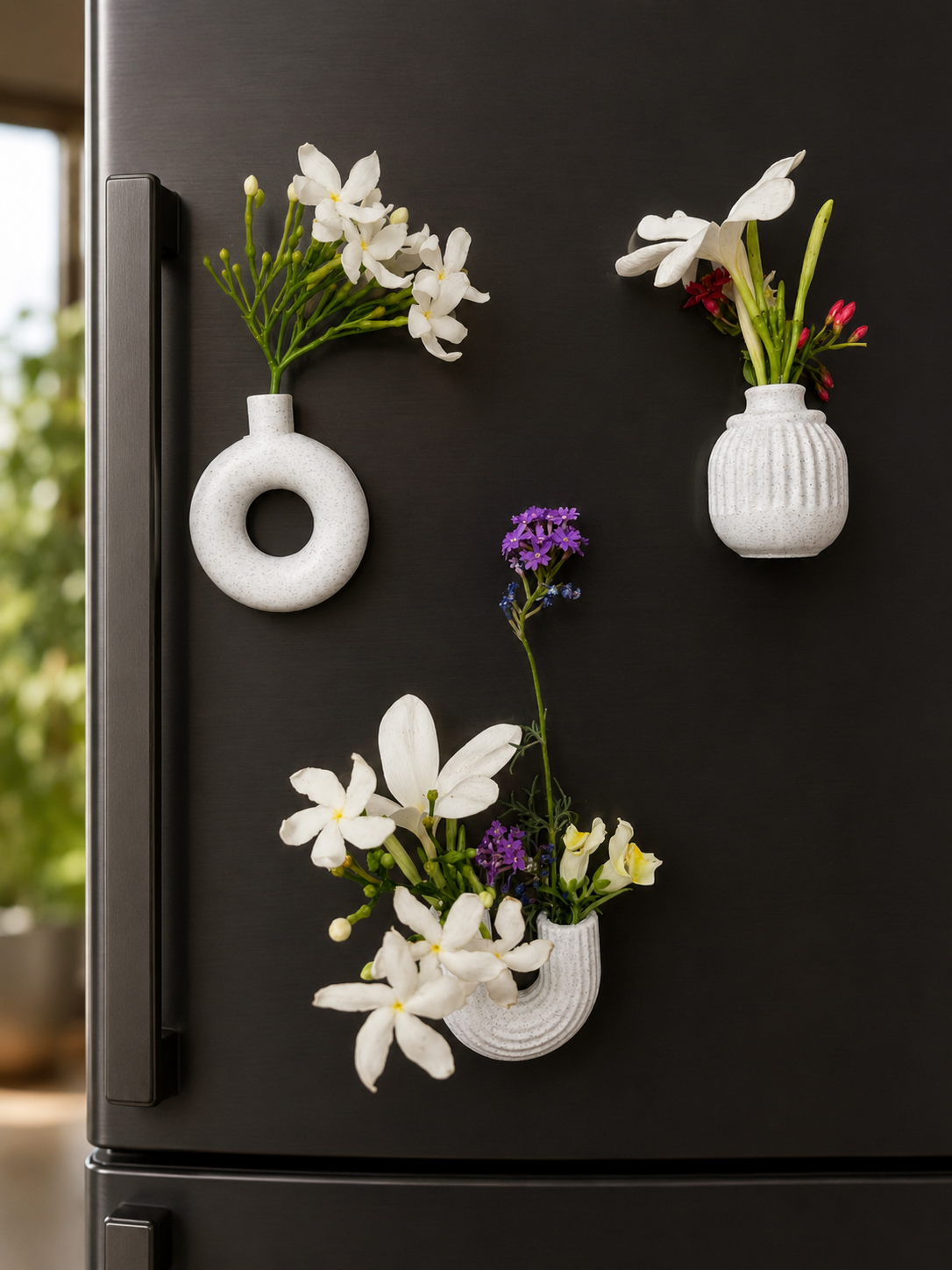 Magnetic Mini Flower Vase Set
